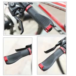 PE Rubber MTB Bike Grips Handlebar Cover Rubber Soft Anti-Skid Bicycle Grip Alloy Lock Bar BMX Handle Cuffs Cycling Accessories