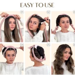 Heatless Curling Rod Headband Soft Hair Curler No Heat Hair Rollers Curlers Lazy Sleeping Curls Curling Hairband Styling Tools