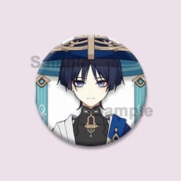 Popular Game Figure Wanderer Badges Genshin Impact Round Brooches Cartoon Cosplay Lapel Pins Backpacks Bag Accessories Fan Gifts