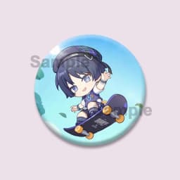 Popular Game Figure Wanderer Badges Genshin Impact Round Brooches Cartoon Cosplay Lapel Pins Backpacks Bag Accessories Fan Gifts