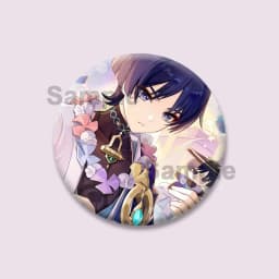 Popular Game Figure Wanderer Badges Genshin Impact Round Brooches Cartoon Cosplay Lapel Pins Backpacks Bag Accessories Fan Gifts