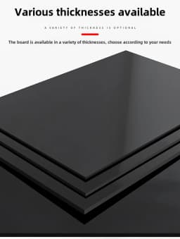 Mirror Light Black Acrylic Board Can Reflect Sheet Methacrylate Plate Custom DIY Craft Project Sign Table Number Sign