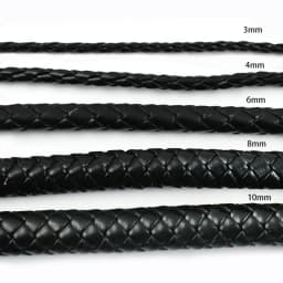 5Meters PU Leather Braided Cord 3-10mm Round Rope DIY Jewelry Making Keychain Bracelet Craft Supplies Black Coffee Macrame