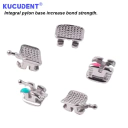 20Pcs/1Pack Dental Orthodontic Brackets Brace Roth/MBT 022 345 Hooks Metal Monoblock Brackets Dentist Treatment Ortho Materials
