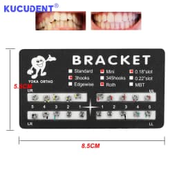 20Pcs/1Pack Dental Orthodontic Brackets Brace Roth/MBT 022 345 Hooks Metal Monoblock Brackets Dentist Treatment Ortho Materials