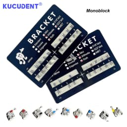 20Pcs/1Pack Dental Orthodontic Brackets Brace Roth/MBT 022 345 Hooks Metal Monoblock Brackets Dentist Treatment Ortho Materials