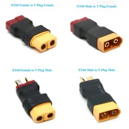 XT60 Male Plug to Dean T Male / T Female Plug to XT60 Female Adapter For RC Helicopter Quadcopter LiPo Battery Plug Connector