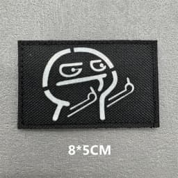 3D Tactical Patches IR Reflective Badge on Backpack Vest Clothing DIY Morale Tactical Badges Hook&Loop Laser Cut Supplies