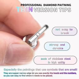 Metal Screw Thread Tips Replaceable Point Drill Pens Heads Diamond Painting Dot Drill Tool Embroidery Cross Stitch Accessories