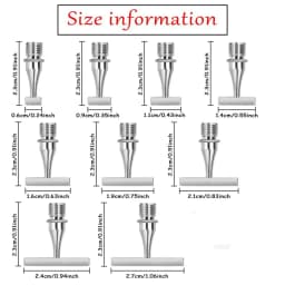 Metal Screw Thread Tips Replaceable Point Drill Pens Heads Diamond Painting Dot Drill Tool Embroidery Cross Stitch Accessories