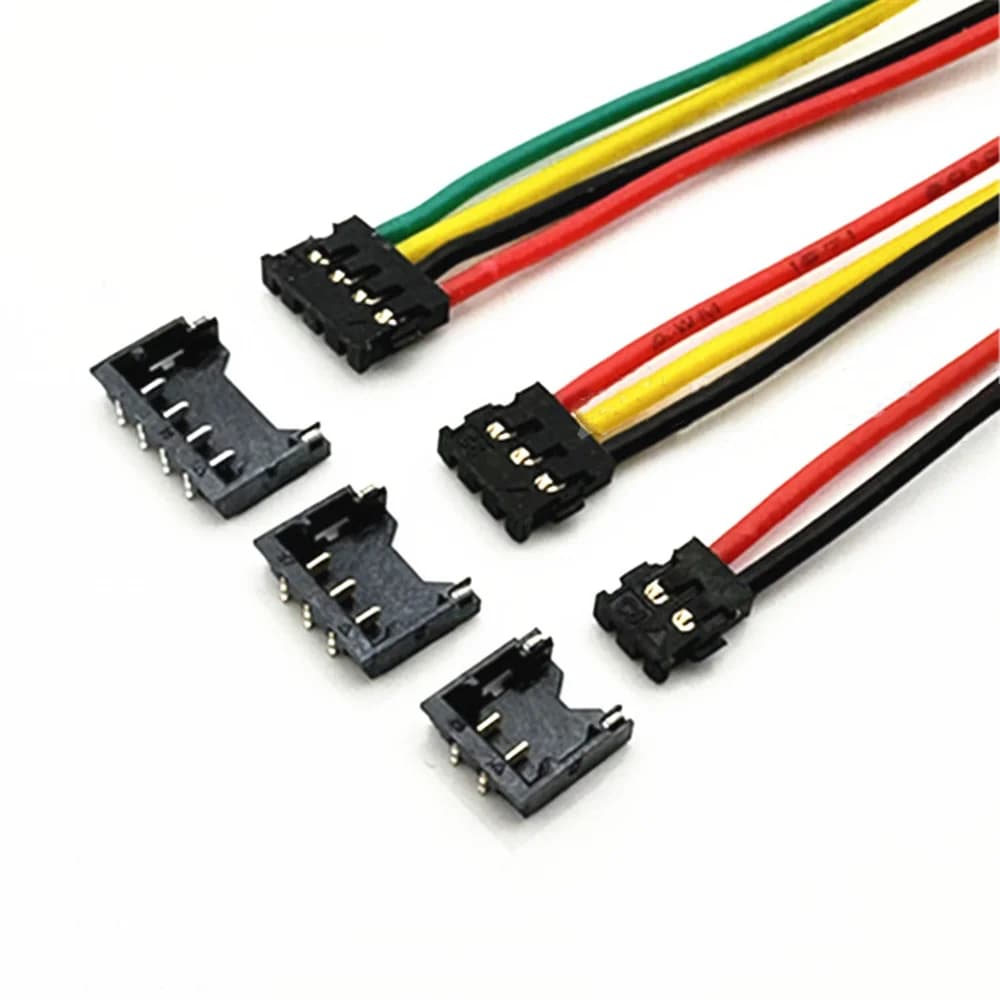 10Pcs/lot 1.2mm Pitch Connector Lithium Battery Wire MX1.2 78171 78172 Cable Socket 2P 3P 4P Single Head 20cm 30AWG