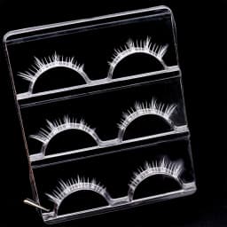 DIY white eyelashes manga Cosplay Feather Lashes full strips False Eyelashes Natural Thin Band Little Devil Eyelashes cos makeup