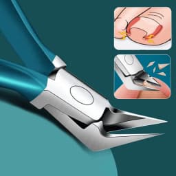 Stainless Steel Toenail Clipper Straight Blade for Ingrown & Thick Nails Sharp Pointed Tip Ingrown Nail Clipper Manicure Tools