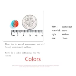 20p 12mm Bayberry Beads Round Acrylic Beads Loose Spacer Beads DIY Accessories beading Jewelry Europe necklace Making for women