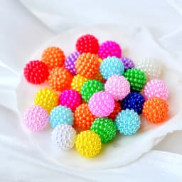 20p 12mm Bayberry Beads Round Acrylic Beads Loose Spacer Beads DIY Accessories beading Jewelry Europe necklace Making for women