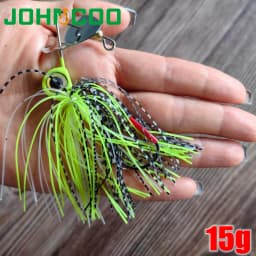 Fishing lure metal bait 15g 0.53OZ spinner bait Big Blade Jig wobbler Fishing lure for bass pike