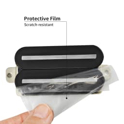 Phrilam Pro Super Power Electric Guitar Hot Dual Rails Pickup Humbucker Pickup 14.1K Black Guitar Parts