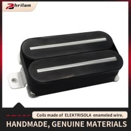 Phrilam Pro Super Power Electric Guitar Hot Dual Rails Pickup Humbucker Pickup 14.1K Black Guitar Parts
