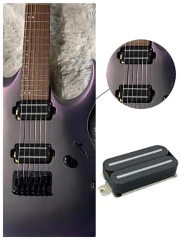 Phrilam Pro Super Power Electric Guitar Hot Dual Rails Pickup Humbucker Pickup 14.1K Black Guitar Parts