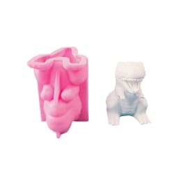 Dinosaur Silicone Mold DIY Cement Plaster Desktop Ornament Dinosaur Candle Mold