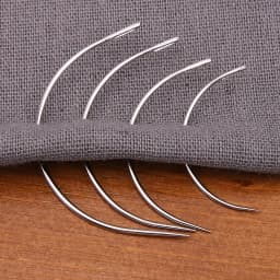 4Pcs Sewing Curved Needle Leather Craft Sewing Accessories C Type Stitching Sewing Leathercraft Needles for Shoe Repair Tools