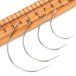 4Pcs Sewing Curved Needle Leather Craft Sewing Accessories C Type Stitching Sewing Leathercraft Needles for Shoe Repair Tools