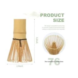 Matcha Whisk - Bamboo Whisk for Matcha Powder, Handcrafted Organic Traditional Japanese Chasen Panese Chasen for Authentic Tea