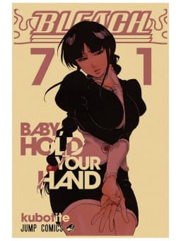 Anime Figure Bleach Poster Aesthetic Gigante Home Decoration Retro Manga Canvas Painting For Wall Art Mural Kawaii Room Decor