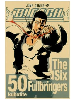 Anime Figure Bleach Poster Aesthetic Gigante Home Decoration Retro Manga Canvas Painting For Wall Art Mural Kawaii Room Decor