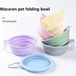 350ML Folding Dog Dish Collapsible Pet Bowl Water for Dog Drinking Bowl Cat Water Bowl Drinking Fountains for Dogs