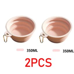 350ML Folding Dog Dish Collapsible Pet Bowl Water for Dog Drinking Bowl Cat Water Bowl Drinking Fountains for Dogs