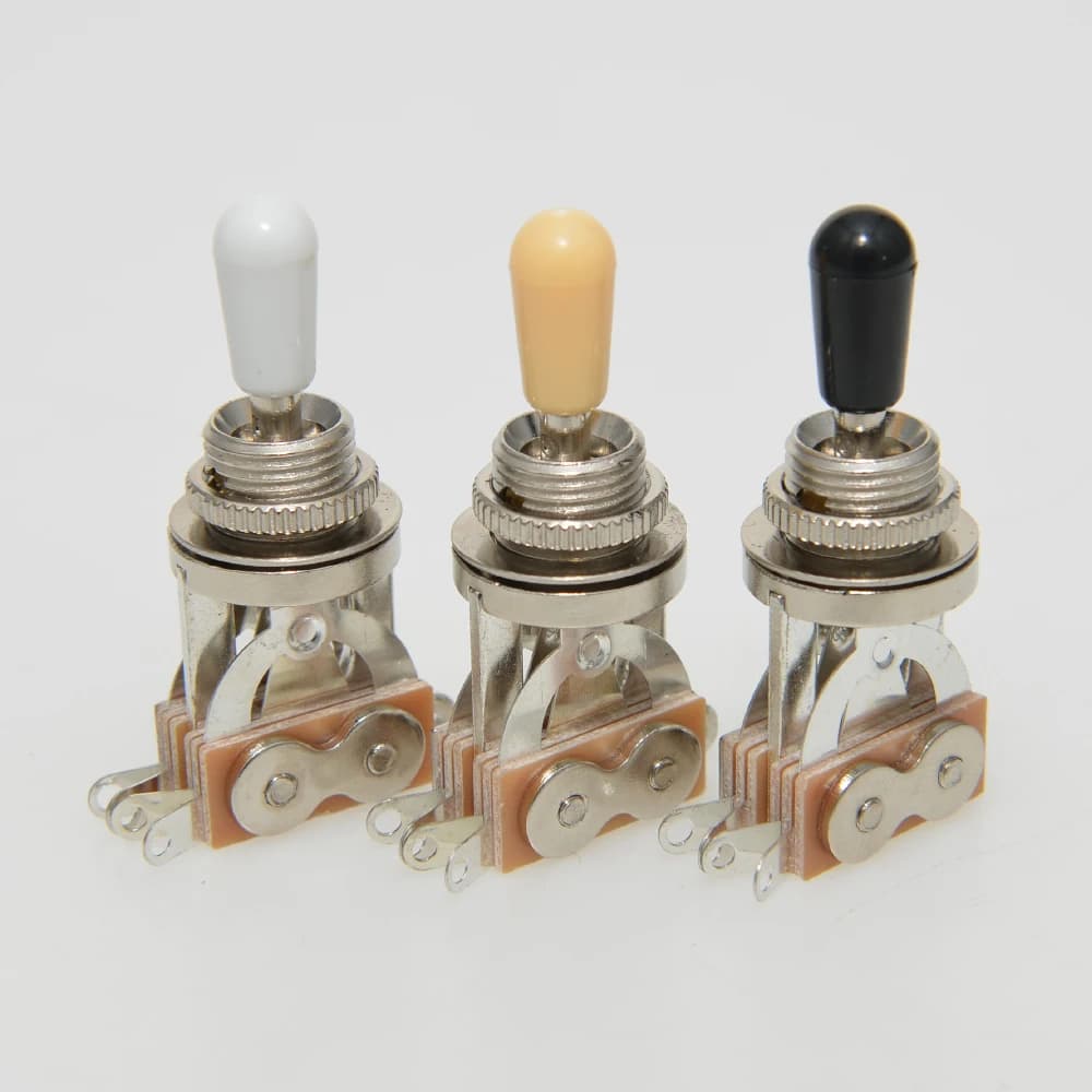1pcs 3 Way Toggle Switch for LP Guitar 3 Way Guitar Switch with Tip Cap Electric Guitar Pickup Selector Switch