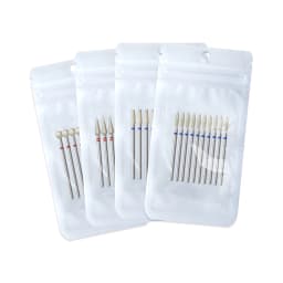 HYTOOS 10Pcs/Pack Diamond Nail Drill Bits Pro Russian Cuticle Clean Bit for Nail Dead Skin Cuticle Cleaner Pre-treatment Tools