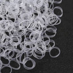 High Elasticity Transparent Silicone Rubber Band Mini Rubber Bands Soft Elastic Bands for DIY Kid Hair Braids Hair