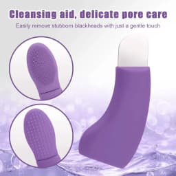 2 in 1 Facial Blackhead Removal Tool Silicone Face Scraper for Deep Cleansing Face Spatula Nose Whitehead Remover Skin Care Tool