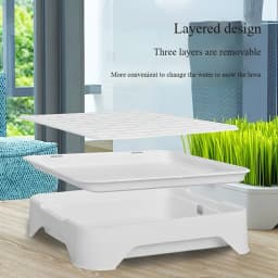 Pet Cat Grass Planting Basin Soilless Culture Wheat Seedling Pot Kitten Grass Hydroponic Device Horticultural Planting Pot