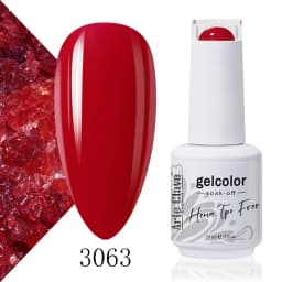 Arte Clavo Rose Red Color Series 15ml Gel Nail Polish Hot Sale Long Lasting Soak Off Varnish Hybrid Nail Art Top Bsae Maincure