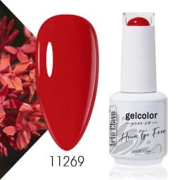 Arte Clavo Rose Red Color Series 15ml Gel Nail Polish Hot Sale Long Lasting Soak Off Varnish Hybrid Nail Art Top Bsae Maincure