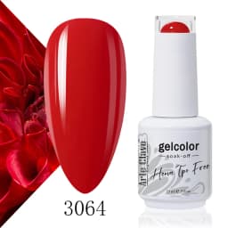 Arte Clavo Rose Red Color Series 15ml Gel Nail Polish Hot Sale Long Lasting Soak Off Varnish Hybrid Nail Art Top Bsae Maincure