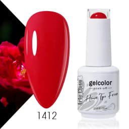 Arte Clavo Rose Red Color Series 15ml Gel Nail Polish Hot Sale Long Lasting Soak Off Varnish Hybrid Nail Art Top Bsae Maincure