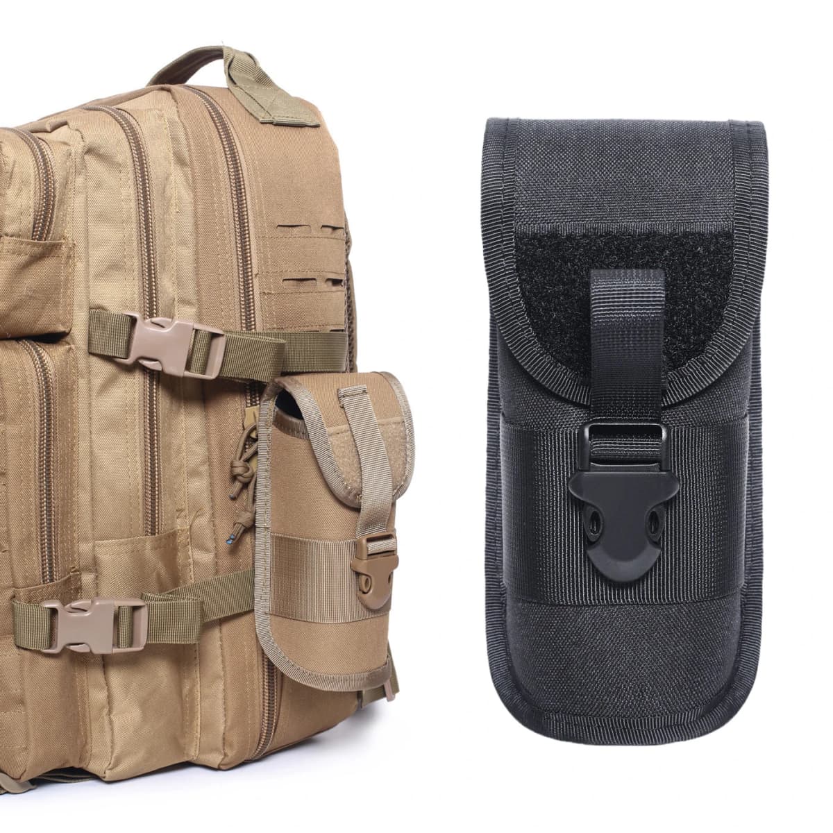MOLLE Glasses Pouch Anti-Stress Utility Sunglasses Case EDC Outdoor Hiking Hunting Accessories Eyeglasses Case Bag