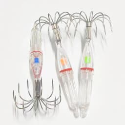 Squid Fishing Hooks with LED lights Lures Fishhooks Light Easy to Use with Anti-Corrosion Materials Lamp Tools 1-2pcs