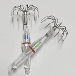 Squid Fishing Hooks with LED lights Lures Fishhooks Light Easy to Use with Anti-Corrosion Materials Lamp Tools 1-2pcs