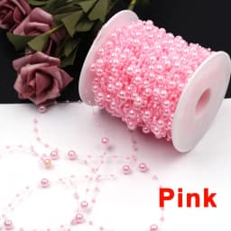 2/5/10Meter Imitation Pearl String Fishing Line Artificial Pearls String 8+3mm Bead Chain for Craft Garland Flower Wedding Decor