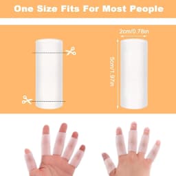 10PCS Gel Finger Sleeve Protectors Silicone Finger Sleeves Support Fingertips Protection Finger Covers Protector for DIY