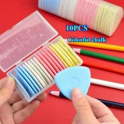 Erasable Fabric Tailor Chalk Set | Multicolor Sewing Pattern Marking Tool, Clothing Patchwork DIY Needlework Accessories in Box