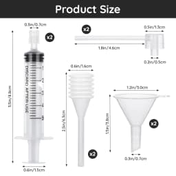 5ml perfume replenishment tool set, 8-piece plastic transparent perfume dispenser transfer tool set, perfume funnel cosmetic dis