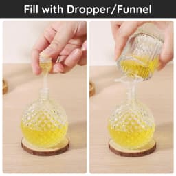 5ml perfume replenishment tool set, 8-piece plastic transparent perfume dispenser transfer tool set, perfume funnel cosmetic dis