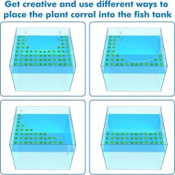 Fish Tank Floating Plant Fence Improve aquarium Water Quality Fence Plant Enclosure Interceptor Hose Length: 25.6inch