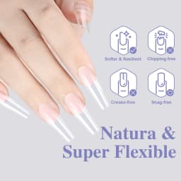 160/320pcs False Nails Full Cover Press-On Nails Coffin Stiletto Soft Gel False Nails Pieces for DIY Nail Extension salon tools